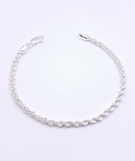 [2050317440226] Pulsera Plata Turbillon Laser 060  