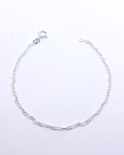 [2050317580199] Pulsera Plata Corazon 40 