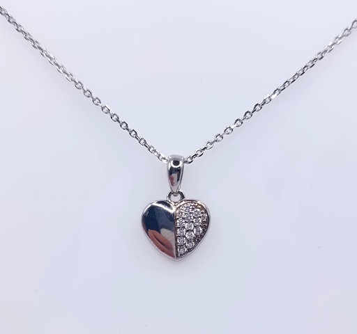[2050507811003] 7356XNS1 Collar Plata Corazon