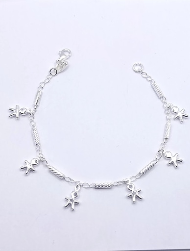 [2050610081195] Pulsera Plata BRN14231  