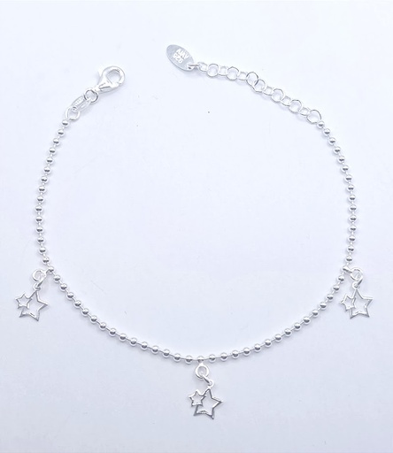 [2050610141196] Pulsera Plata BRN23905 Estrellas
