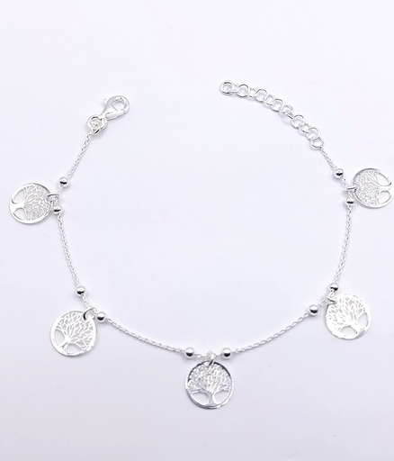 [2050610151195] Pulsera Plata BRN24059 Arbol 