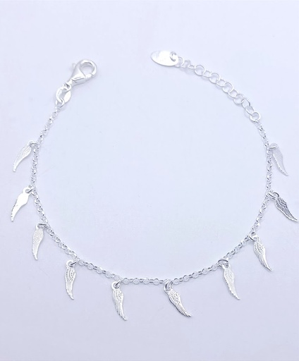 [2050610191191] Pulsera Plata BRN24781 Alas 