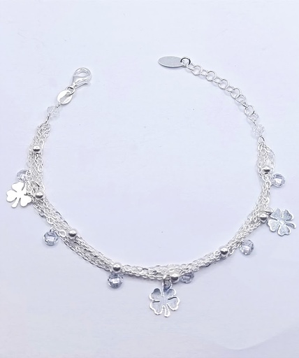 [2050610291198] Pulsera Plata BRN28234 Trebol Corcon