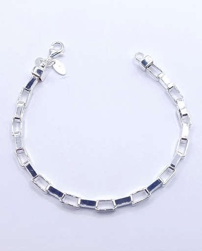 [2050610311193] Pulsera Plata BRN28905 Lunga