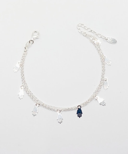 [2050610351199] Pulsera Plata BRN29034 Mano Fatima