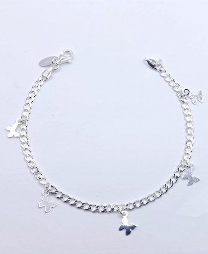 [2050610381196] Pulsera Plata BRN29171 Mariposa  