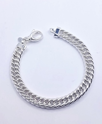 [2050610451196] Pulsera Plata XBR09534 Grumet inflada