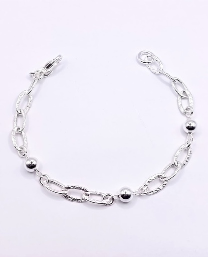 [2050610501198] Pulsera Plata BRN28956  