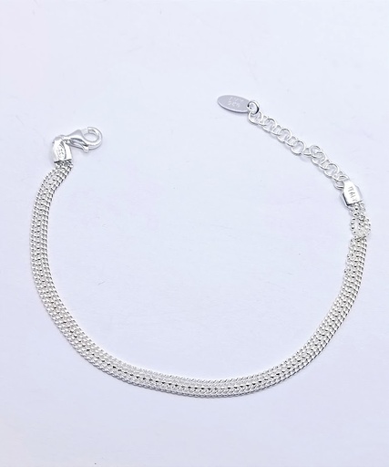 [2050610551193] Pulsera Plata BRN29208 Triple