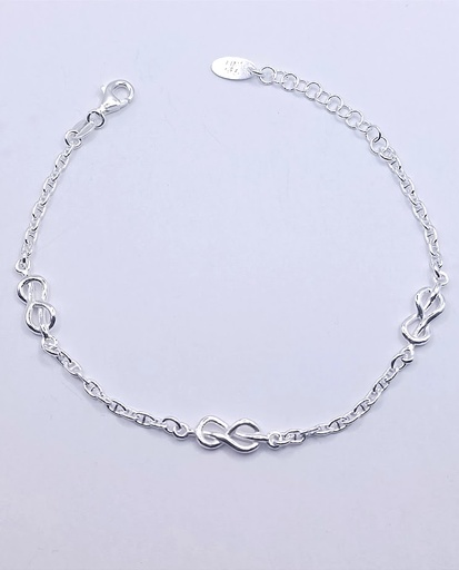 [2050610691196] Pulsera Plata BRN23919 Infinitos