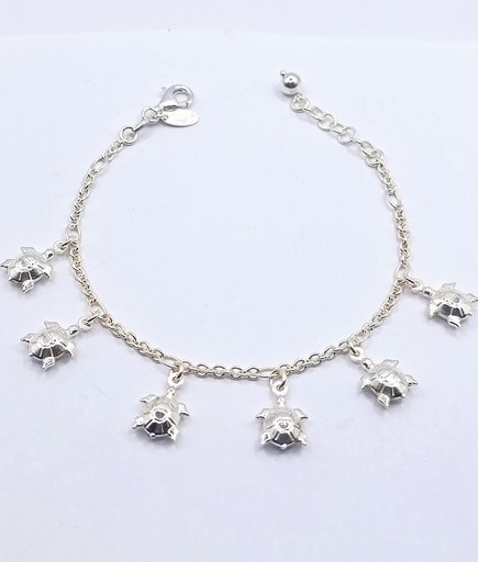 [2050610801199] Pulsera Plata BRN10585 Tortuga