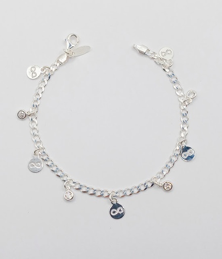 [2050610821197] Pulsera Plata BRN29163 Infinito Corcon