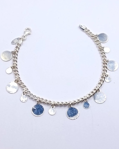[2050610851194] Pulsera Plata BRN29337 Circulos