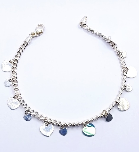 [2050610861193] Pulsera Plata BRN29336 Corazon