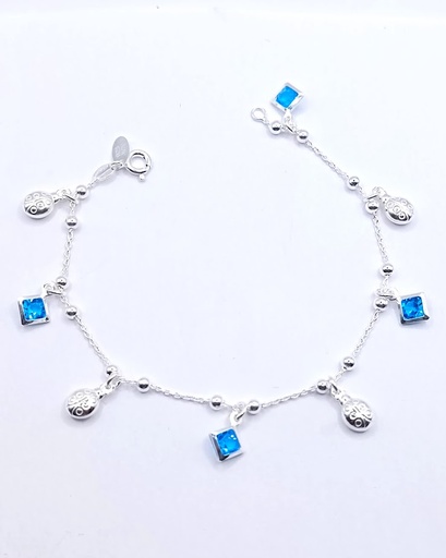 [2050610961237] Pulsera Plata BR9758 Cristal Chinitas