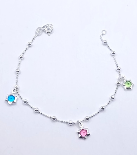 [2050610991265] Pulsera Plata BR9854 Cristal 