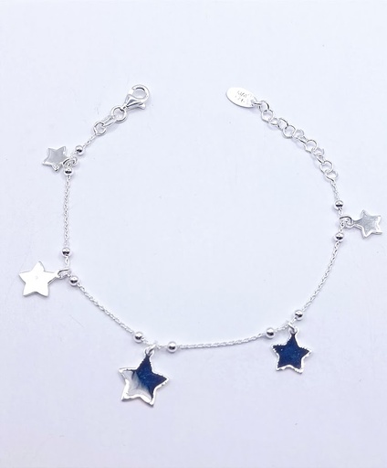 [2050611051326] Pulsera Plata BRN22834 Estrellas