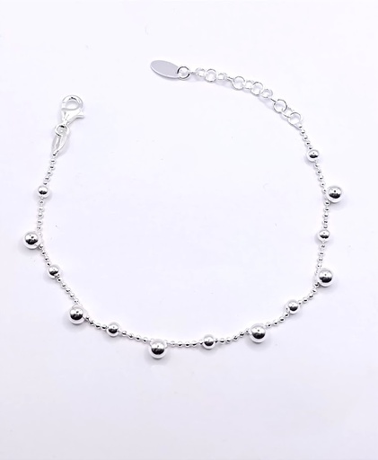 [2050611071348] Pulsera Plata BRN28931 Bolas 