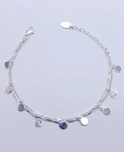 [2050611091360] Pulsera Plata BRN29027 Circulos