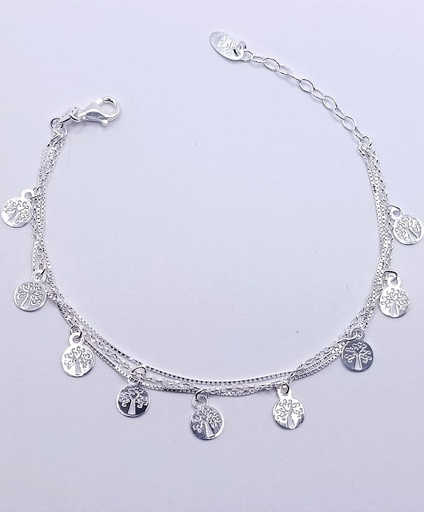 [2050611101373] Pulsera Plata BRN29028 Arból
