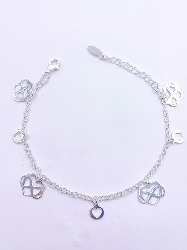 [2050611141416] Pulsera Plata BRN29282    