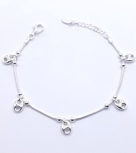 [2050611381195] Pulsera Plata BRN30762  