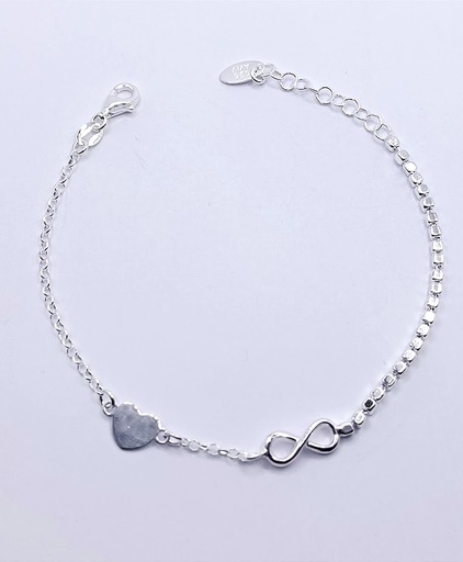 [2050611481192] Pulsera Plata BRN32965 Infinito