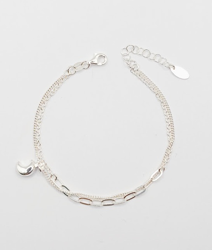 [2050611591198] Pulsera Plata BRN34749  