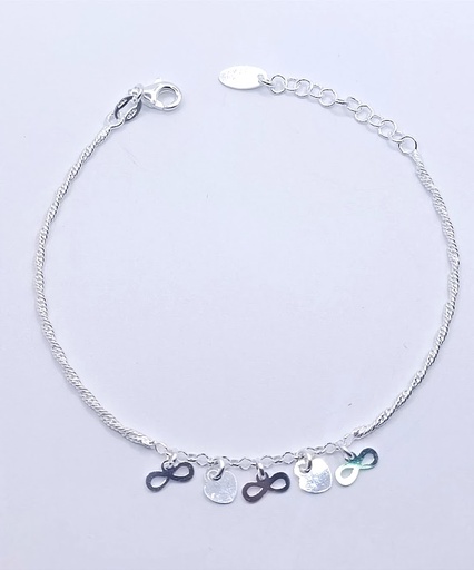[2050611671197] Pulsera Plata BRN36051 Infinito