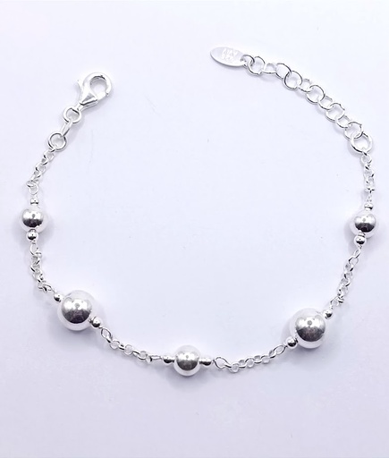 [2050611831195] Pulsera Plata BRN36578 Bolas