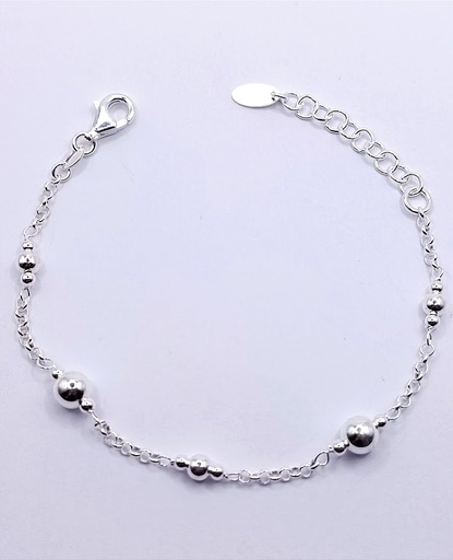 [2050611841194] Pulsera Plata BRN36579  