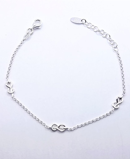 [2050616559001] Pulsera Plata BRN23838 Infinito