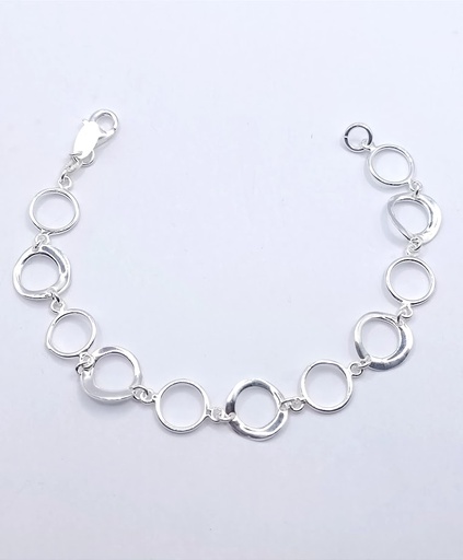 [2050616669007] Pulsera Plata BRN18117  