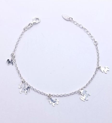 [2050617269008] Pulsera Plata BRN31372 Caballos 