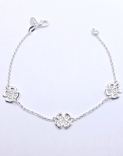 [2050618079002] Pulsera Plata BRN23698 Trebol