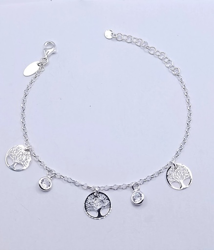 [2050618089001] Pulsera Plata BRN24062 Arbol Cristal
