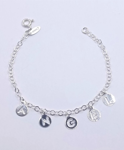 [2050622231007] Pulsera Plata BRN15647 Angel