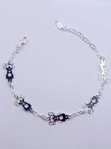 [2050622271003] Pulsera Plata BRN19075 Perros