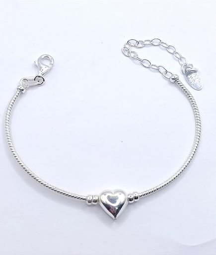 [2050622581003] Pulsera Plata BRN28431 Corazon