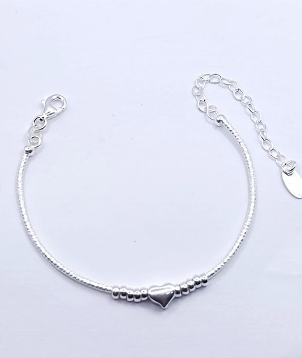 [2050622591002] Pulsera Plata BRN28456 Corazon