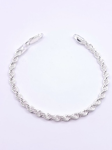 [2051317289006] Pulsera Plata Turbillon Laser 100 