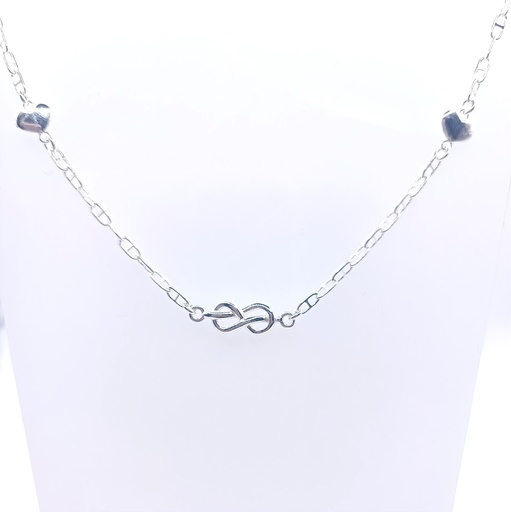 [2060611321459] GIA13810 Collar Plata Infinito