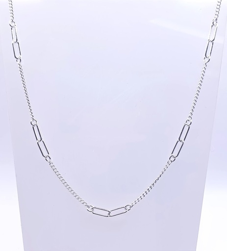 [2060611351456] GIA14097 Collar Plata Eslabons