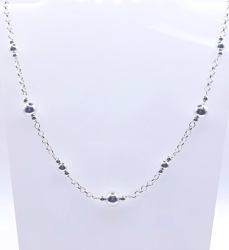 [2060611361455] GIA14248 Collar Plata Bolas
