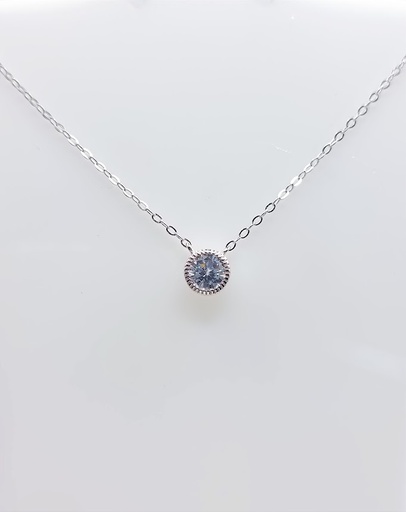 [2061210431457] SWN11622-08 Collar Plata Rodio 