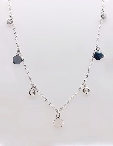 [2061210471453] SWN10332-08 Collar Plata Rodio 