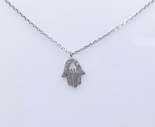[2080505371001] 4704FNS1 Collar Plata Mano Fatima