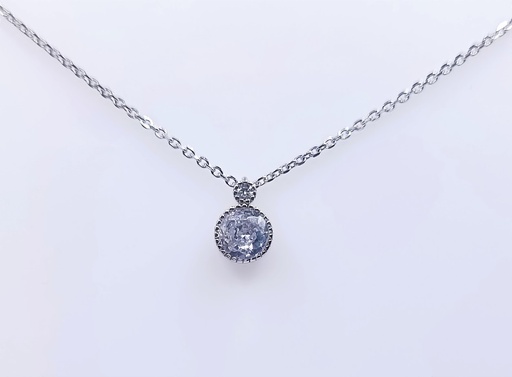 [2080505491006] 4878FNS1 Collar Plata Punto de Luz