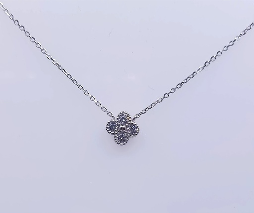 [2080512651004] 3592FNS1 Collar Plata Flor